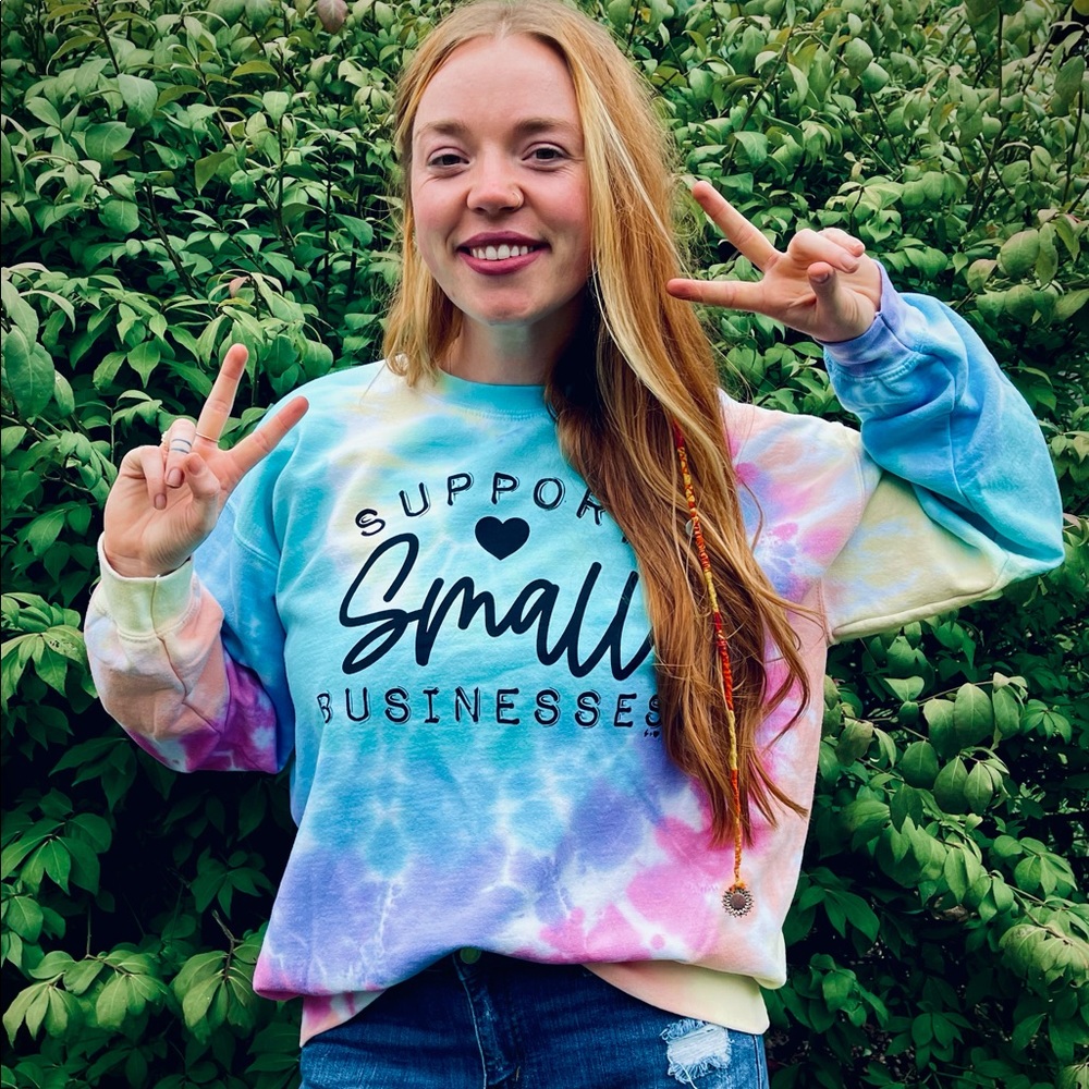 Support small business sweater